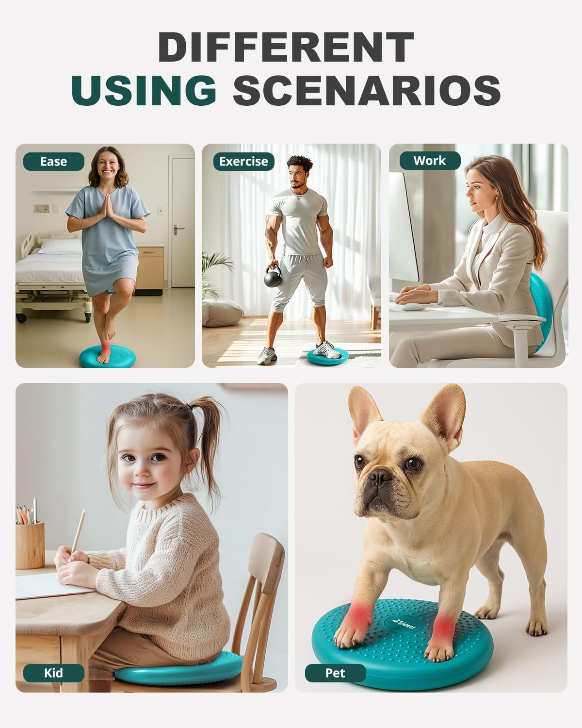 Wiggle Seat for Sensory Kids with Inflation Pump