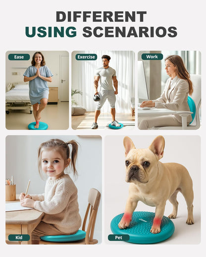 Wiggle Seat for Sensory Kids with Inflation Pump